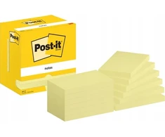Lipnus lapelis Post-it 3M, 76x127 mm, 12x100 lapų, Geltona