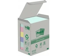 Lipnūs lapeliai 3M Post-it® Recycling Assorted 38mmx51mm 6vnt. po 100 lapelių