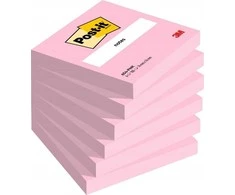 Post-It 3M POST-IT® lipnūs lapeliai, 76x76mm, 6x100 kortelės, rožinė