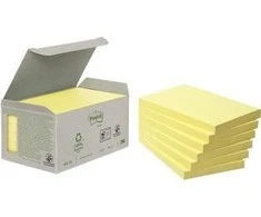 Post-it 3M Organic Post-it Post-it Post-it Post-it Post-it Post-it Post-it Post-it Post-it Post-it Post-it, Geltona, 76x76mm, 6 blokai iš 100 lakštų,
