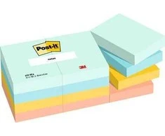 Lipnūs lapeliai 3M Post-it® Beachside, 38mmx51mm, 12 vnt. po 100 lapelių