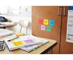 Post-It 3M Post-it® Super Sticky banknotai, BOOST, 76x127mm, 5x90 kortelės.