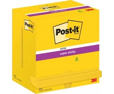 „Post-It 3M POST-IT® Super Sticky Notes“ (655-S), 127 x 76 mm, 12 x 90 lapų, ryškiai geltona