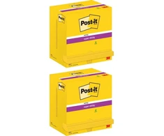 „Post-It 3M POST-IT® Super Sticky Notes“ (655-S), 127 x 76 mm, 12 x 90 lapų, ryškiai geltona