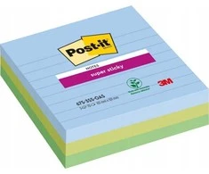 Post-It 3M Post-it® Super Sticky XL, OASIS, su pamušalu, 101x101mm, 3x70 kortelės.