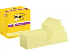 „Post-It 3M POST-IT Super Sticky Z-Notes“ dėklui, 76 x 127 mm, 12 x 90 kortelės, geltona