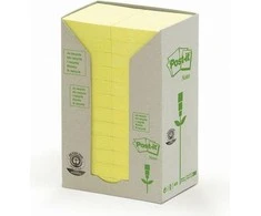 Post-it Bloczek TOWER, 38 x 51mm, geltona pastel, 24 vnt. po 100 kartek (3M0280)