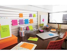 Post-It 3M Post-it® Super Sticky XL, CARNIVAL, su pamušalu, 101x101mm, 6x90 kortelės.