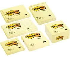 Post-it Blokas 675-YL 100x100mm linijomis, geltona (3M0257)