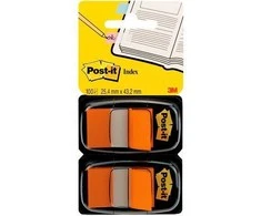 Post-it Indexing Žymelės 680- O2ES standartinė dviguba pakuotė, oranžinė, 2 vnt (3M0953)