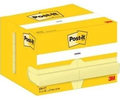 Lipnūs lapeliai 3M Post-it 51x76mm, geltonos spalvos, 12 vnt./pak.