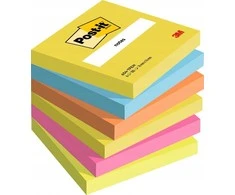 Lipnūs lapeliai 3M Post-it® Energetic, 76mmx76mm, 6 vnt.po 100 lapelių