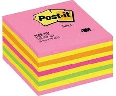 Post-it POST-IT lipnus kulkšnis (2028- NP), 76x76mm, 1x450 kortos, rožinė saldainiai