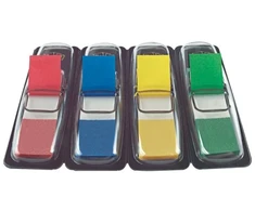 Post-it Reklaminis POST-IT® žymių rinkinys (683-4), PP, 11,9x43,2 mm, 4+2x35 kortelės, spalvų derinys, 2 NEMOKAMAI