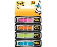 Post-it rodyklės indeksavimo lentelės 684 -ARR1, 12x43mm, 5 spalvų (3M0652)