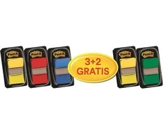 3M Post-it POST-IT® INDEKSAVIMO ŽYMES AKCINIŲ RINKINYS 3X50, 25.4X43.2MM +2X50 NEMOKAMAI