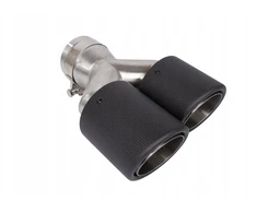 Poujoulat duslintuvo antgalis 101 mm x 2 įėjimas 76 mm anglies pluošto matinis dešinysis