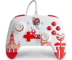 Power A PowerA Mario Raudona/Baltas laidinis valdiklis skirtas Nintendo Switch