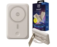 3mk SafeCell 10 000 mAh MagSafe USB-C PD smėlio spalva