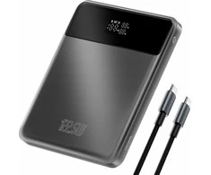 4Smarts Power Bank Enterprise Slim 20000mAh 122.5W, pilkas (pilkas)