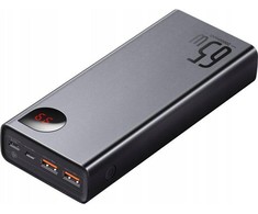 Išorinė baterija Power Bank Baseus Adaman 65W 20000mAh + Type-C 0.3m juoda PPIMDA-D01