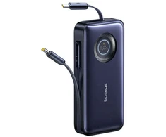 Powerbank Baseus Baseus EnerCore CR11 Retractable 20000mAh 100W Cosmic Juodas
