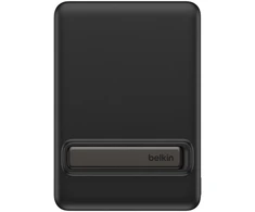 Belkin magnetinis power bankas 5000 mAh su Qi2 15 W belaidžiu krovimu ir USB-C, juodas, BPD011hqBK