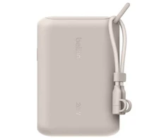 Powerbank Belkin Ekranas 20W USB-C 10000 mAh Smėlio spalvos (BPB027HQSD)
