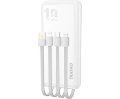 „Dudao K6Pro“ universalus 10 000 mAh maitinimo blokas su USB kabeliu, USB tipas C, žaibo juodas (K6Pro-juodas)