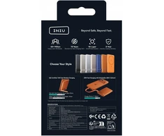 Powerbank INIU Powerbank MagPro Slim belaidis maitinimo blokas 5000mAh oranžinis