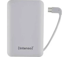 Intenso Powerbank XC10000 baltas + USB-A iki C tipo kabelis 10000 mAh