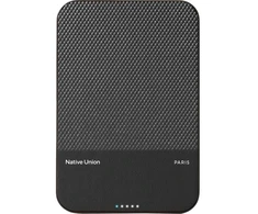 Native Union (Re)Classic Qi2 Power Bank - magnetyczny powerbank 5000 mAh kompatybilny su MagSafe i Qi2, kabelis USB-C - USB-C 15 cm w zestawie (juodas)