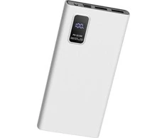 Platinet maitinimo blokas 10000mAh PD QC LED, baltas