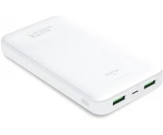 PURO Baltas Fast Charger Power Bank - Maitinimo bankas išmaniesiems telefonams ir planšetiniams kompiuteriams 20000 mAh, 2xUSB-A + 1xUSB-C (baltas)