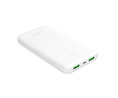 Apple Išorinė baterija PURO su greituoju krovimu, 10 000mAh, 2xUSB-A, 1xUSB-C, balta / PWFCBB100P2WHI