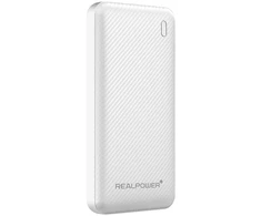 Powerbank Realpower PB-10000 Plus 10000mAh Baltas