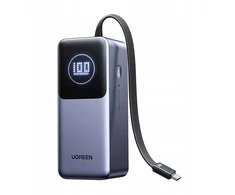 Nešiojamasis įkroviklis UGREEN Powerbank 20000mAh PB723, USB 2x USB-C, 130W, pilkos spalvos
