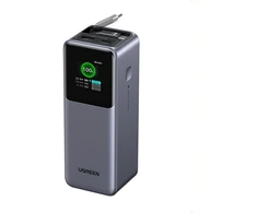 Powerbank 20000mAh Ugreen PB726 USB + USB-C, 165W, įmontuotas kabelis, CCC (pilka)