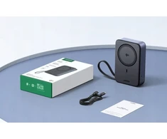 Magnetinis powerbankas 20000 mAh Ugreen PB567, USB + USB-C, Qi2 15W (pilka)