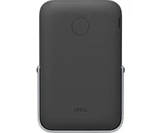 Uniq Powerbank Hoveo 5000mAh USB-C 20W PD Greitas įkrovimas belaidis Magnetinis pilka/anglies pilka