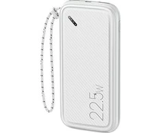 Powerbank 10000mAh PB56 22.5W 2xUSB QC3.0 + USB-C PD + Micro USB išorinė baterija Fast Charge Usams US-CD151 baltos spalvos