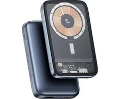 USAMS Powerbank PB67 10 000 mAh 15 W QC3.0 + PD magnetinis belaidis greito įkrovimo plienas / tamsus 10KCD18401 (US-CD184)