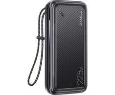 Powerbank 20000mAh PB60 22.5W 2xUSB QC3.0 + USB-C PD3.0 + Micro USB External Baterija Fast Charge Usams US-CD168 juodos spalvos