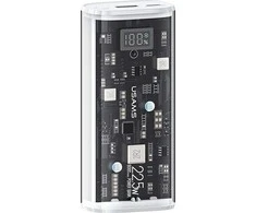 USAMS Powerbank 9000mAh PD 20W QC3.0+PD Dual-Port Fast Charge baltos spalvos10KCD18902 (US-CD189)