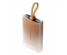 Vention 10000mAh power bank with LED ekranas, USB-C + Lightning + USB-A, 22.5W (copper)