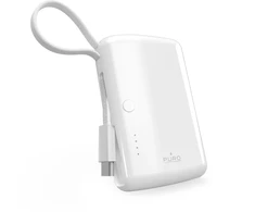 Xiaomi Maitinimo bankas Puro 10000mAh 20W, integruotas USB-C laidas, baltas