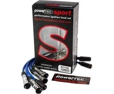 Powertec PowerTEC uždegimo laidai AUDI 80 VW GOLF JETTA PASSAT VENTO 84-99 mėlyni