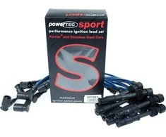 Powertec „PowerTEC“ uždegimo laidai AUDI V8 100 S6 3.6 4.2L V8 91-97 raudoni