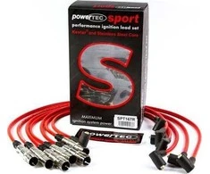 Powertec PowerTEC uždegimo laidai FORD GALAXY SEAT ALHAMBRA VW GOLF V6 88-00 Raudona