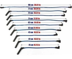 Powertec PowerTEC uždegimo laidai JEEP GRAND CHEROKEE 5.2 5.9 V8 92-99 mėlyni